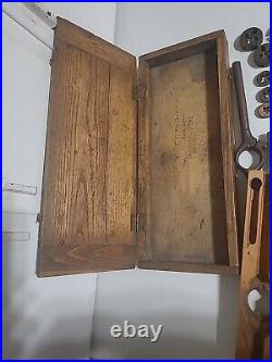 Vintage AMT. & D. CO. Tap & Die Original Dovetail Wood, PATENED October 19 1897