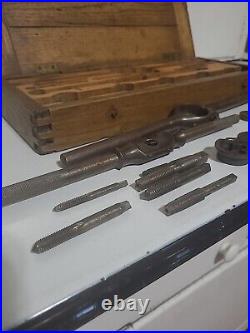 Vintage AMT. & D. CO. Tap & Die Original Dovetail Wood, PATENED October 19 1897