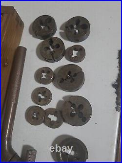 Vintage AMT. & D. CO. Tap & Die Original Dovetail Wood, PATENED October 19 1897