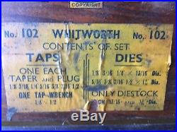 Vintage Boxed No 102 Whitworth Set Of Tap And Die By Lehmann Archer & Lane