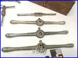 Vintage Carbon Steel Metric Tap and Die Set Used Mixed Lot See Photos Rare