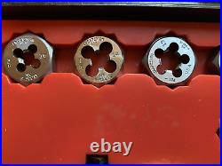 Vintage Craftsman 28pc SAE Tap & Die Set No. 5200 Kromedge Made in USA