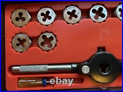 Vintage Craftsman 28pc SAE Tap & Die Set No. 5200 Kromedge Made in USA