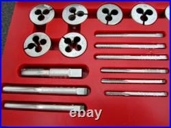 Vintage Craftsman 40pc SAE Tap & Die Set No. 5209 Kromedge Made in USA