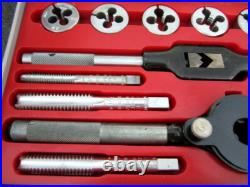 Vintage Craftsman 40pc SAE Tap & Die Set No. 5209 Kromedge Made in USA