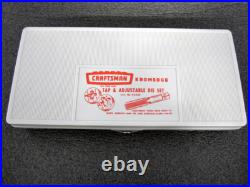 Vintage Craftsman 40pc SAE Tap & Die Set No. 5209 Kromedge Made in USA