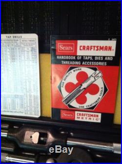 Vintage Craftsman Kromedge 59 pc Tap and Die Set NOS 1977 Dated Hard To Find