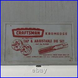Vintage Craftsman Kromedge 9-5209 Tap & Adjustable Die Tool Set Made In USA