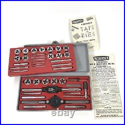 Vintage Craftsman Kromedge 9-5209 Tap & Adjustable Die Tool Set Made In USA