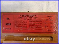 Vintage Craftsman No. 5493 Early Tap And Die Set, Clean