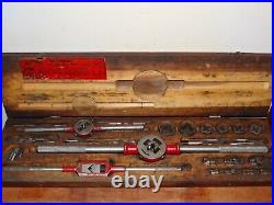 Vintage Craftsman No. 5500 Tap & Die Set Old Antique Wood Case
