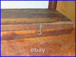 Vintage Craftsman No. 5500 Tap & Die Set Old Antique Wood Case
