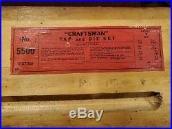 Vintage Craftsman Tap And Die Set 5500