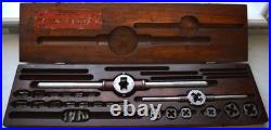 Vintage Craftsman Tap and Die Set #5505 with Wooden Box 42 Pieces