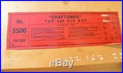 Vintage Craftsman Tap and Die Set, Model 5500