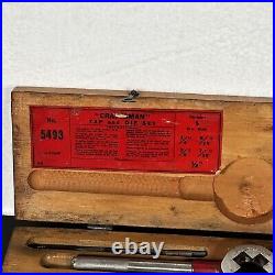 Vintage Craftsman Tap and Die Set Wooden Case Early Underline Logo No. 5493