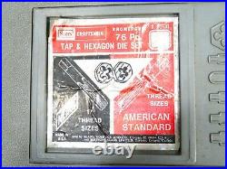 Vintage Craftsman USA Tap & Die Set 76 Piece Standard & Metric