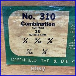 Vintage GREENFIELD Little Giant No. 310 Tap & Die Set Screw Plate