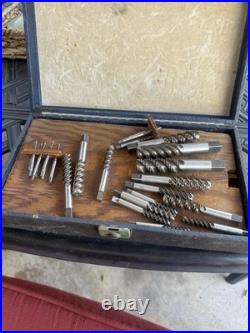Vintage G. T. &D Tap & Die Set in Wooden Box