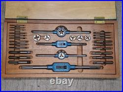 Vintage Goliath Tap And Die SAE Standard Set Made in Canada M4-12 M4-10 Handles