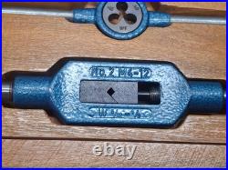 Vintage Goliath Tap And Die SAE Standard Set Made in Canada M4-12 M4-10 Handles