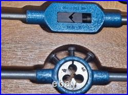 Vintage Goliath Tap And Die SAE Standard Set Made in Canada M4-12 M4-10 Handles