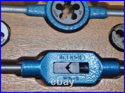 Vintage Goliath Tap And Die SAE Standard Set Made in Canada M4-12 M4-10 Handles