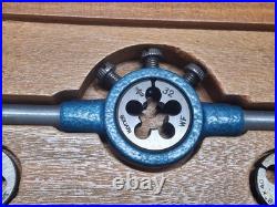 Vintage Goliath Tap And Die SAE Standard Set Made in Canada M4-12 M4-10 Handles
