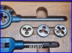 Vintage Goliath Tap And Die SAE Standard Set Made in Canada M4-12 M4-10 Handles