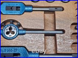 Vintage Goliath Tap And Die SAE Standard Set Made in Canada M4-12 M4-10 Handles