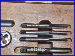 Vintage Goliath Tap And Die SAE Standard Set Made in Canada M4-12 M4-10 Handles