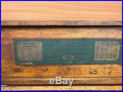 Vintage Greenfield Little Giant No. 312 Tap & Die Screw Plate Set In Wooden Case