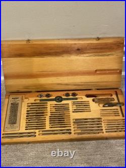 Vintage Greenfield Tap And Die Set In Original Wooden Case Original
