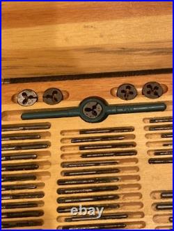 Vintage Greenfield Tap And Die Set In Original Wooden Case Original