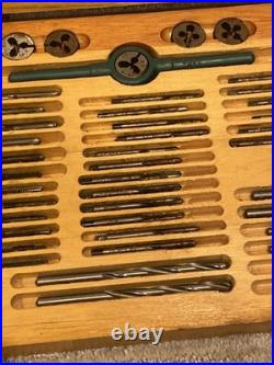 Vintage Greenfield Tap And Die Set In Original Wooden Case Original