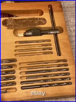 Vintage Greenfield Tap And Die Set In Original Wooden Case Original