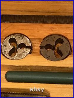 Vintage Greenfield Tap And Die Set In Original Wooden Case Original
