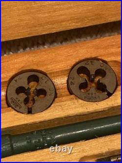 Vintage Greenfield Tap And Die Set In Original Wooden Case Original