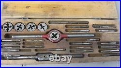 Vintage Greenfield Tap And Die Set In Wooden Case FREE SHIPPING