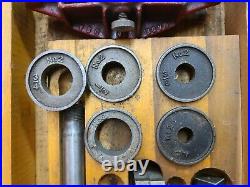 Vintage Greenfield Tools Large Tap and Die Set 28 Piece With Wood Case MADE IN USA