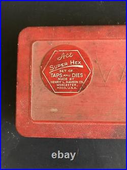 Vintage Hanson Ace Super Hex Tap & Die Set No. 606 Made in USA EXCELLENT SHAPE