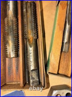 Vintage Machinist GTD Greenfield Tap & Die Tool Set with Original Wooden Case