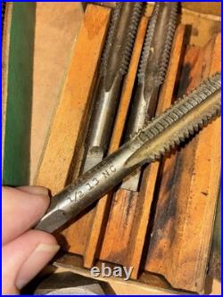 Vintage Machinist GTD Greenfield Tap & Die Tool Set with Original Wooden Case