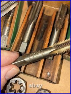 Vintage Machinist GTD Greenfield Tap & Die Tool Set with Original Wooden Case