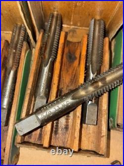 Vintage Machinist GTD Greenfield Tap & Die Tool Set with Original Wooden Case