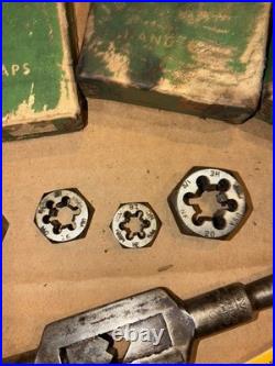 Vintage Machinist GTD Greenfield Tap & Die Tool Set with Original Wooden Case