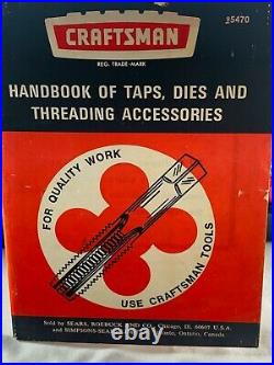 Vintage Sears Craftsman Kromedge 41 pc (-1pc) Tap & Hexagon Die Set 9 5201