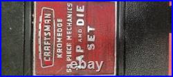Vintage Sears Craftsman Kromedge 59 Piece Tap and Die Set 9-52151 Excellent