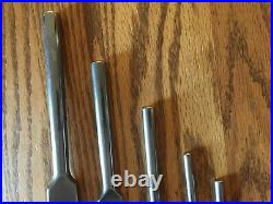 Vintage Set 5 Starrett Tap Wrenches Collectible Tools Tool & Die Machinist USA