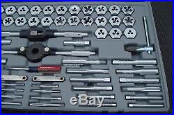 Vintage USA Made CRAFTSMAN 76 piece Metric and SAE tap and die set NOS MINT